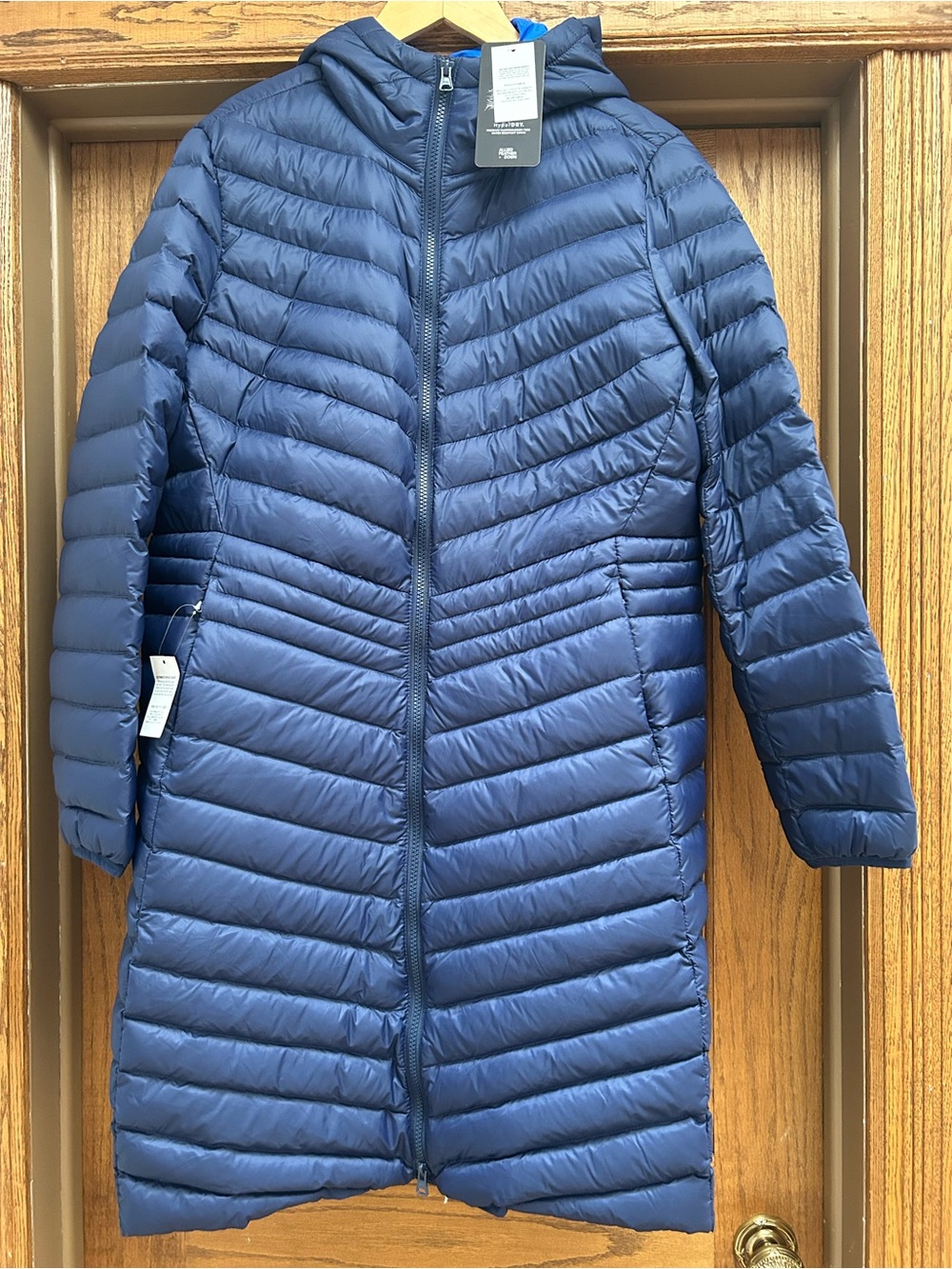 Long Hooded Packable Puffer Coat